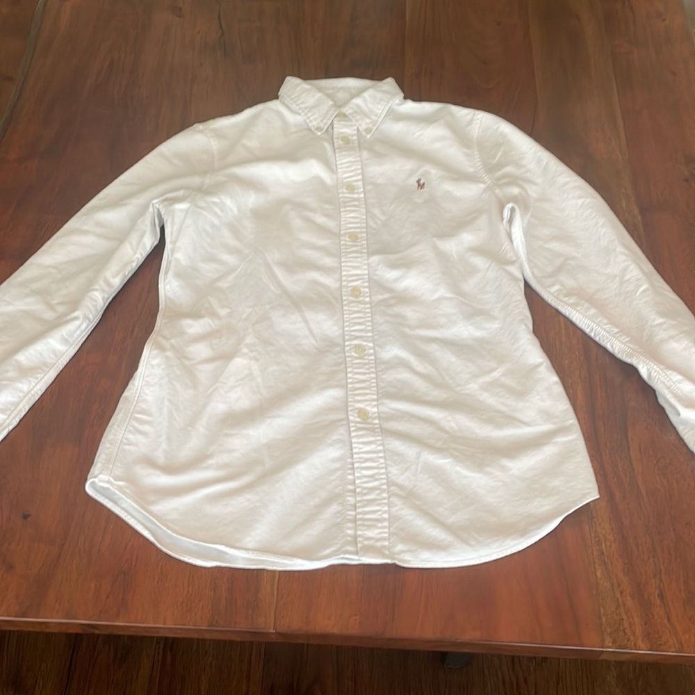 White Polo Button Down